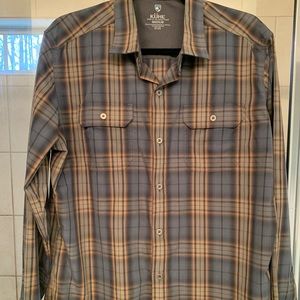 Kuhl long sleeve ‘RESPONSE’ flannel, SPF 30 — size medium